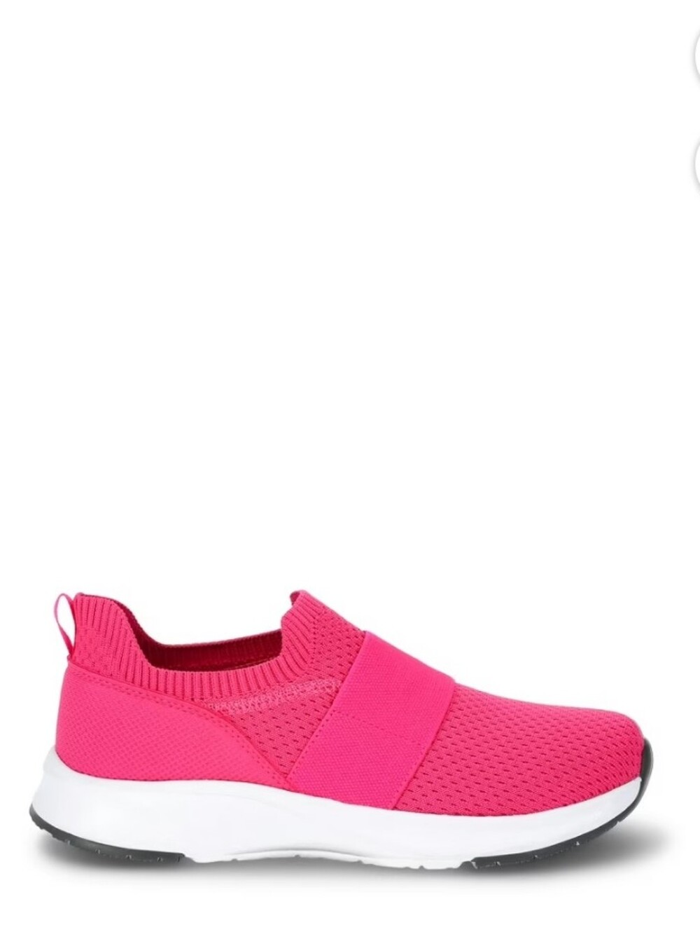 Athletic Works  Pink White Banded Jogger Slip On Sneakers Women's Size 6.5